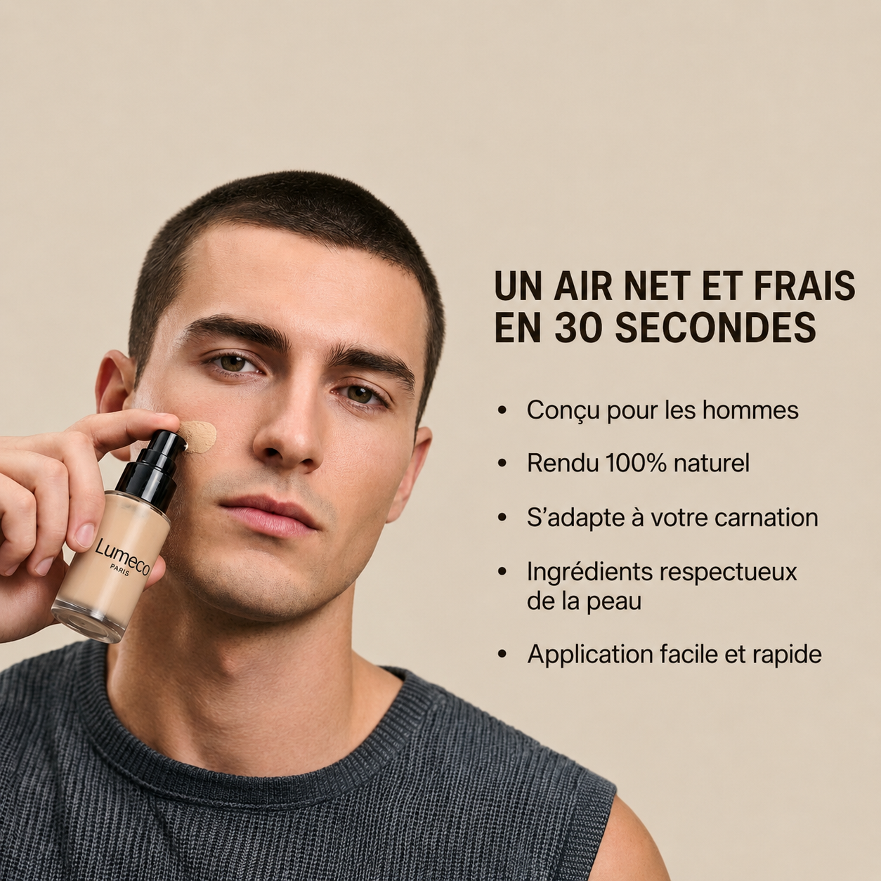 Fond de teint homme